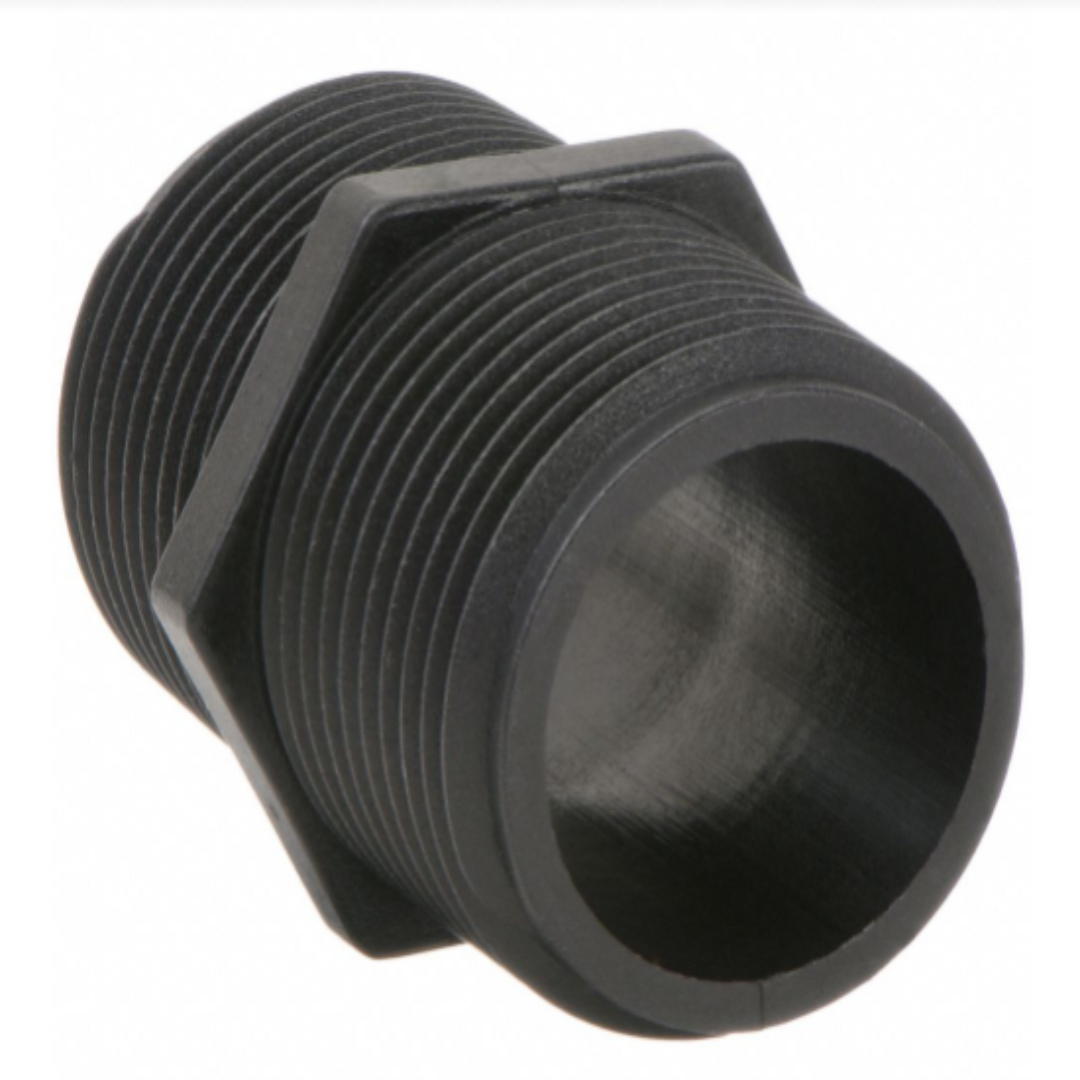 1/2" MPT Short Poly Nipple shopgoh2o