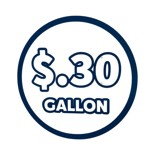 30 Cents Per Gallon Price Graphic