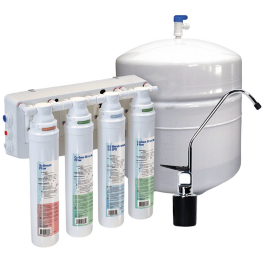 Hydrotech - Aqua Flo Platinum QCRO, 50 GPD, Chrome WITH PH BOOSTING MINERAL BED!!!